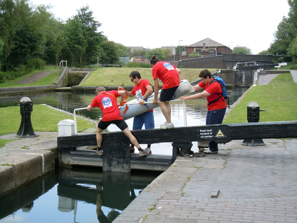 Stretcher handling exercise . . .