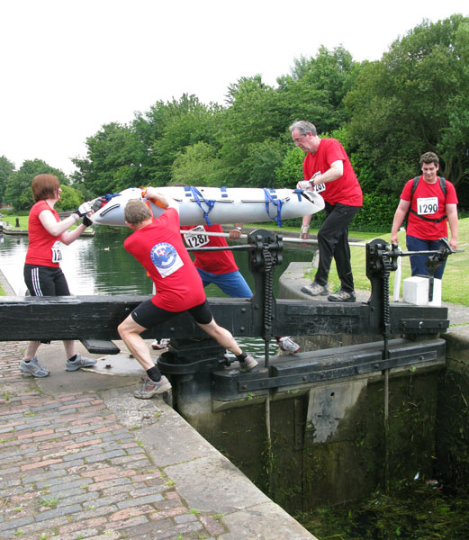 Stretcher handling exercise . . .