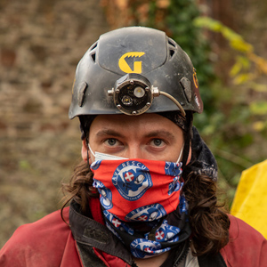 Joe modelling the team buff - fashionable and functional apparel. (Picture: Bartek Biela)