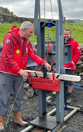 Testing rope abrasion