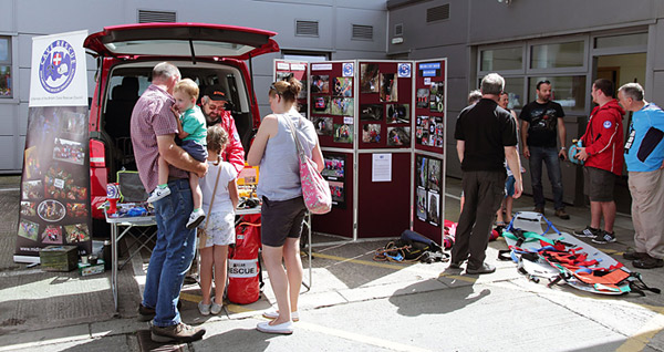 Visitors asking questions at the MCRO display (Picture: Ian Cooper)
