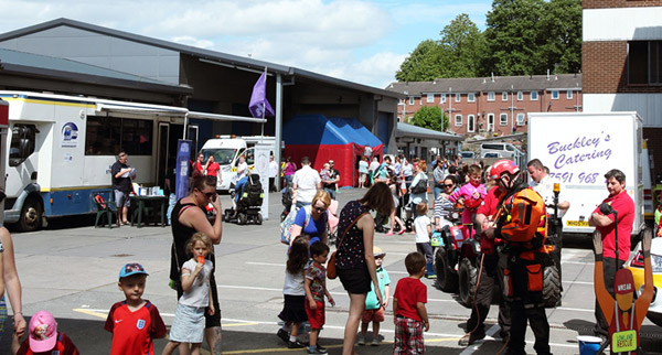 Visitors to the Open Day enjoying some of the displays (Picture: Ian Cooper)