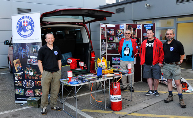 The MCRO display - getting ready for the days visitors