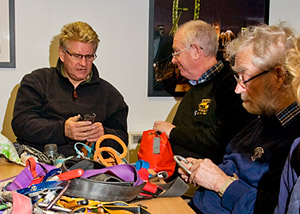 Team members taking part in the MCRO kit inspection workshop.