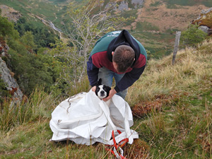 Bill reaches the top of the mountain (Pic: Kelvin Lake)