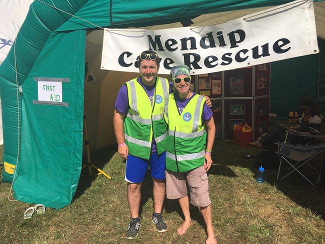 Supporting Mendip Cave Rescue at Priddy folk festival