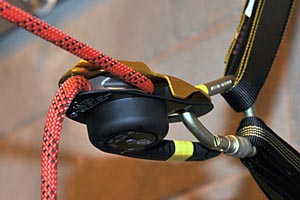 Use of a Petzl Rig on the haulage line