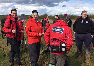 Land search training with SARA Tewksbury.