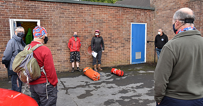 PPE training session.