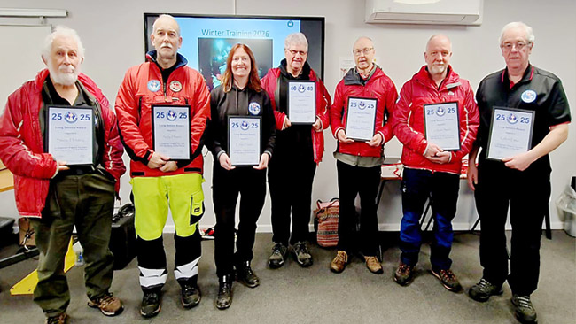 Long service awards (Pic: Emma Porter)