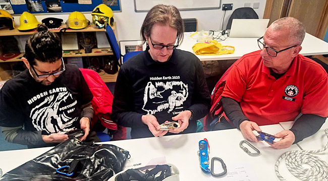 Equipment checking (Pic: Emma Porter)
