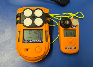 Crowcon gas meters The new Crowcon gas meters due to be provided to teams